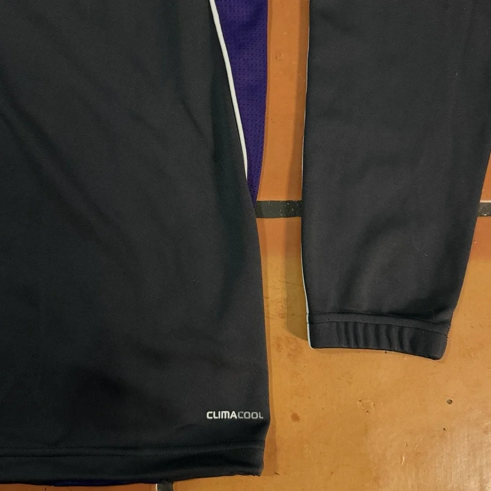 Adidas ClimaCool RSC Anderlecht 1/4 Zip Training Top Black Purple Mens L
